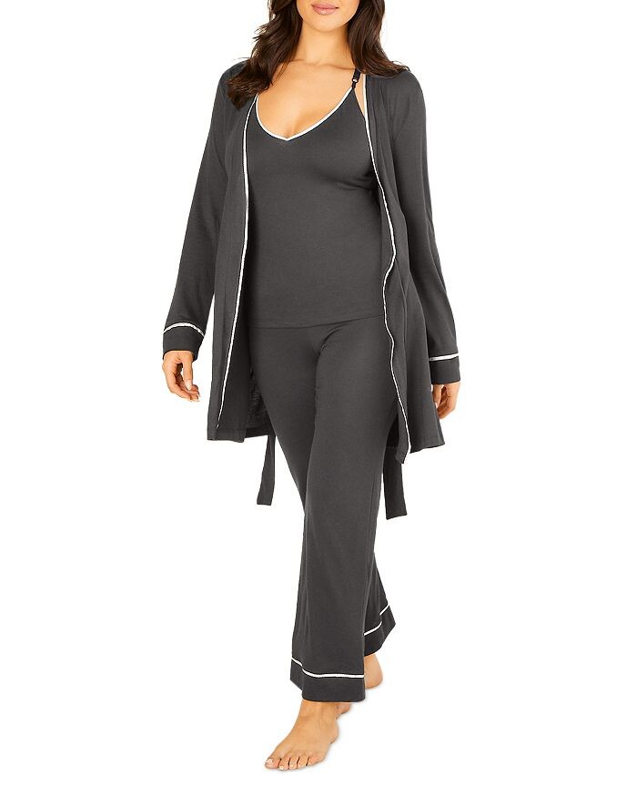 Пижамный комплект Cosabella Bella Curvy Racerback с рубашкой, брюками и халатом, серый
Пижамный комплект Cosabella Bella Curvy Racerback с рубашкой, брюками и халатом, серый