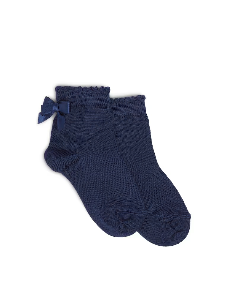 Эластичный короткий носок с бантиком, вышитым вручную на спине - синий Story Loris, цвет Blu Oceano
Эластичный короткий носок с бантиком, вышитым вручную на спине - синий Story Loris, цвет Blu Oceano