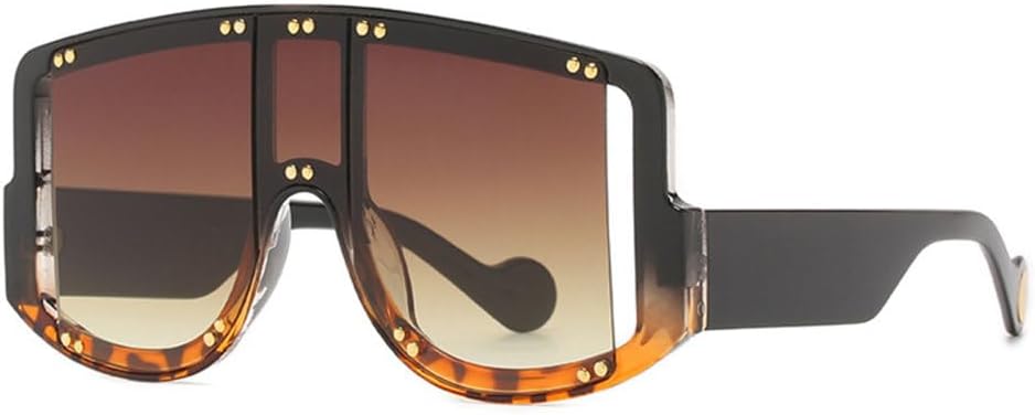 Винтажные солнцезащитные очки большого размера с заклепками для женщин и мужчин, модные панк-очки в крупной оправе, трендовые солнцезащитные очки MTZJH, Black Leopard Tea
Винтажные солнцезащитные очки большого размера с заклепками для женщин и мужчин, модные панк-очки в крупной оправе, трендовые солнцезащитные очки MTZJH, Black Leopard Tea