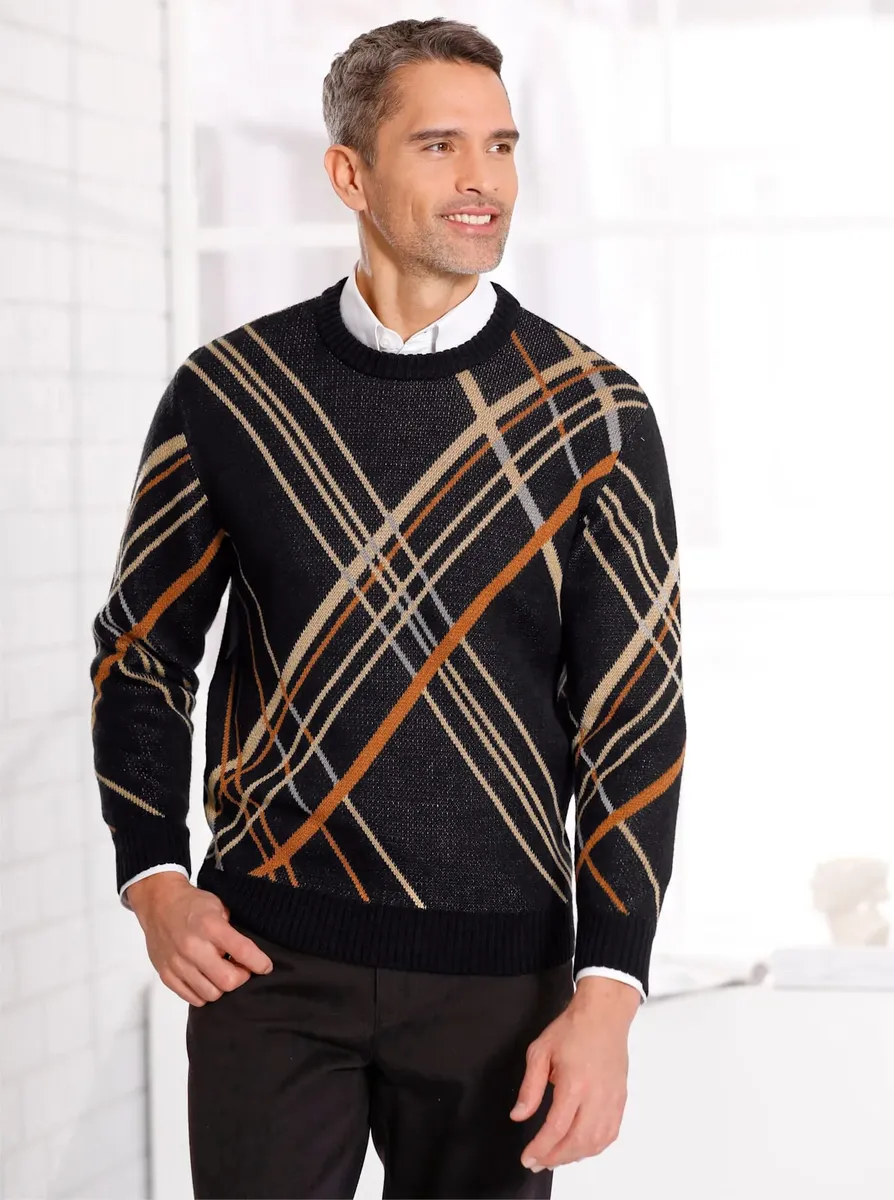 Классический свитер с круглым вырезом "свитер с круглым вырезом" Classic, цвет Schwarz-Camel-Gemustert
Классический свитер с круглым вырезом "свитер с круглым вырезом" Classic, цвет Schwarz-Camel-Gemustert