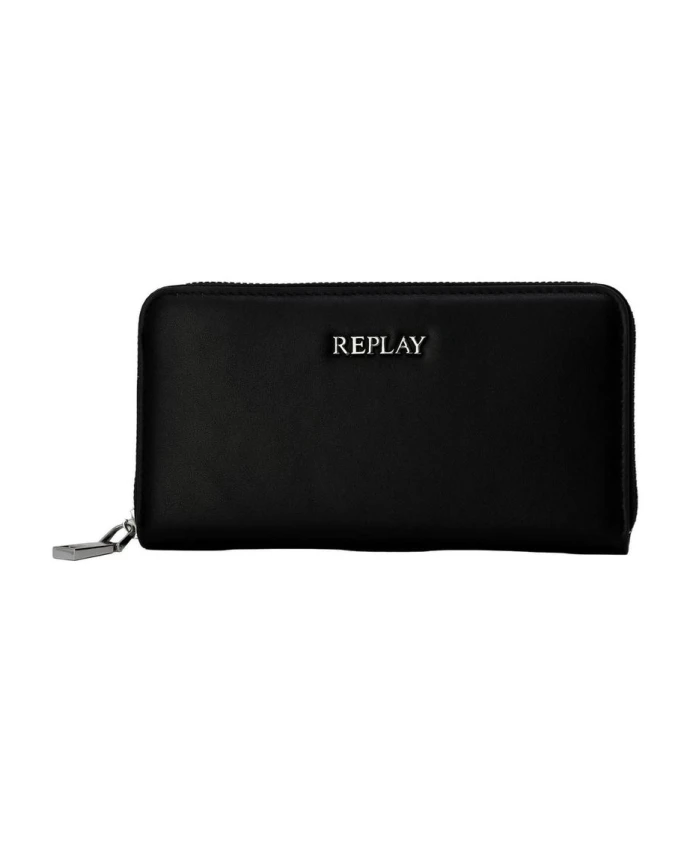 Черный кошелек на молнии Replay, черный
Черный кошелек на молнии Replay, черный