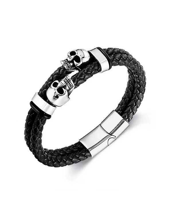 Черный браслет из кожи и нержавеющей стали Reaper Rhona Sutton, silver
Черный браслет из кожи и нержавеющей стали Reaper Rhona Sutton, silver