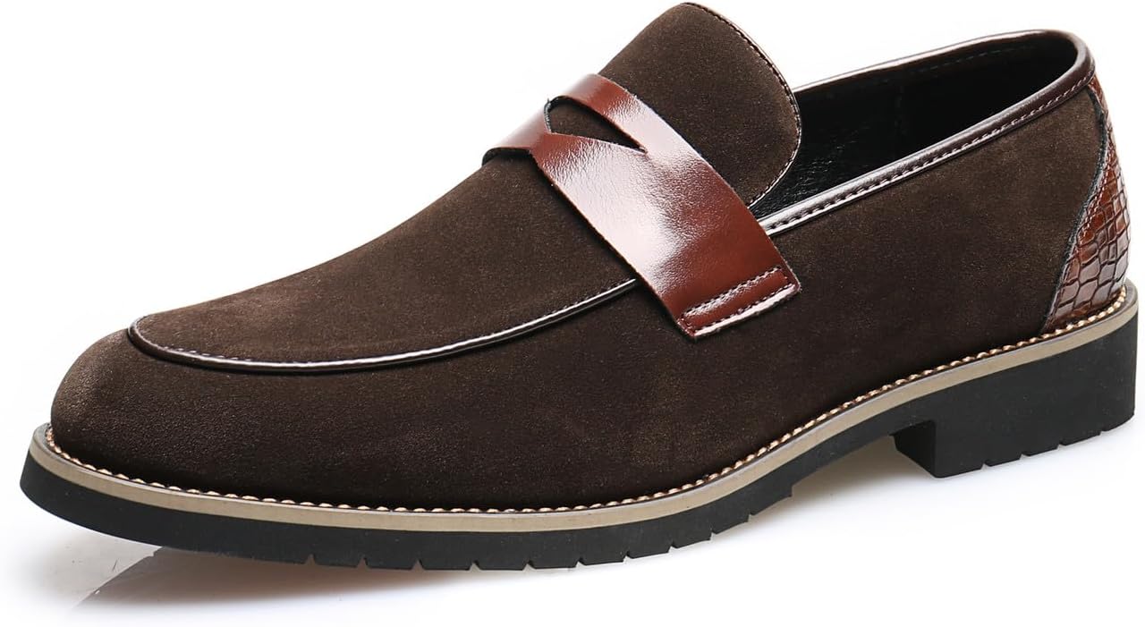 Мужские лоферы Santimon Mens, формальные туфли на беду для мужчин, замшевые лоферы с монеткой, смокинговые свадебные и повседневные мокасины, коричневые туфли для мужчин
Мужские лоферы Santimon Mens, формальные туфли на беду для мужчин, замшевые лоферы с монеткой, смокинговые свадебные и повседневные мокасины, коричневые туфли для мужчин