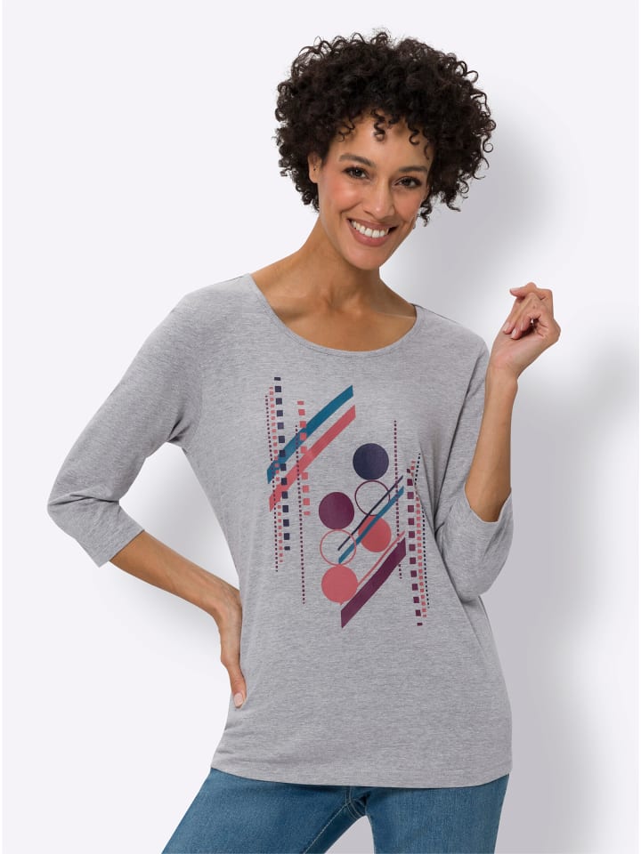 Рубашка с рукавами 3/4 в сером меланжево-топазовом цвете Sieh an!
Рубашка с рукавами 3/4 в сером меланжево-топазовом цвете Sieh an!