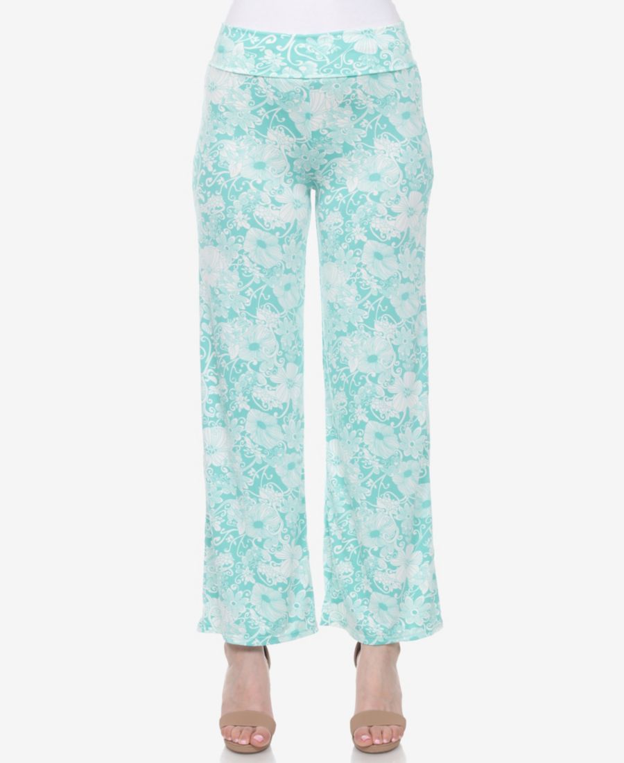 Женские брюки-палаццо с цветочным принтом и широкими штанинами White Mark, Green
Женские брюки-палаццо с цветочным принтом и широкими штанинами White Mark, Green