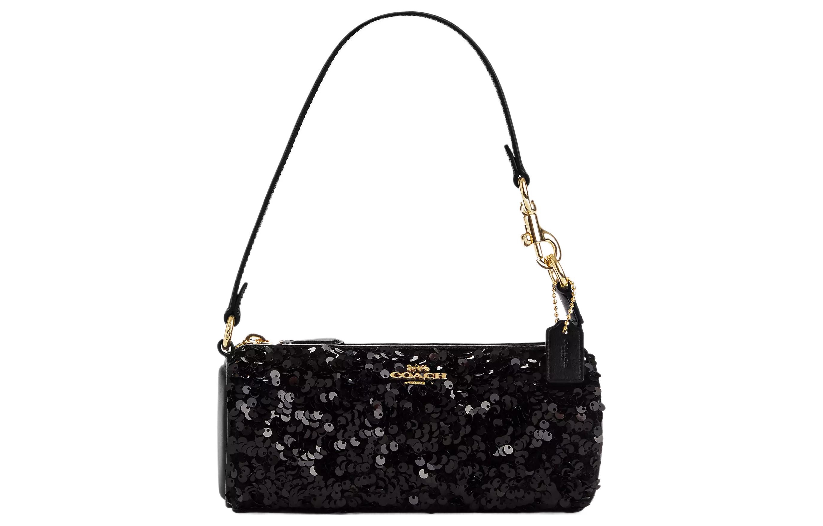 COACH Сумка сумка-багет на плечо из гладкой кожи с пайетками 
COACH Сумка сумка-багет на плечо из гладкой кожи с пайетками