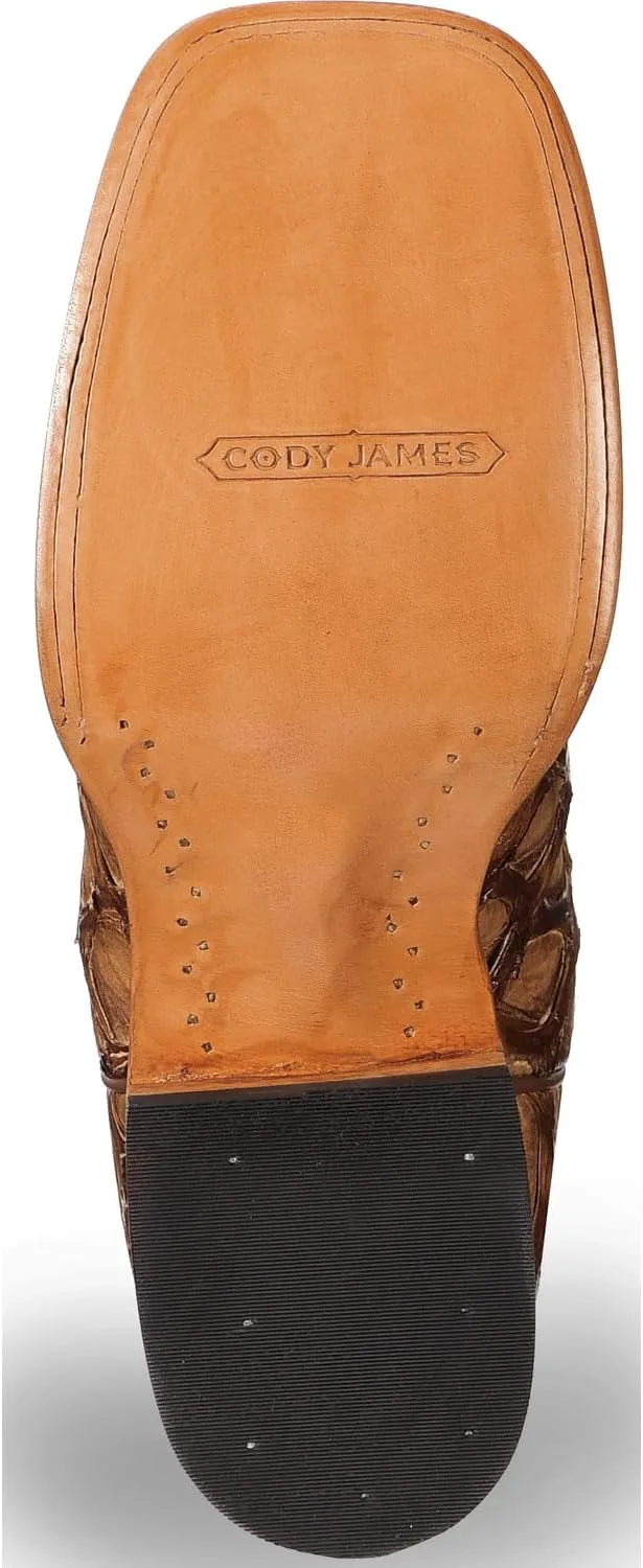 Мужские экзотические ботинки Cody James Pirarucu с широким квадратным носком - Bbme404, коричневый
Мужские экзотические ботинки Cody James Pirarucu с широким квадратным носком - Bbme404, коричневый