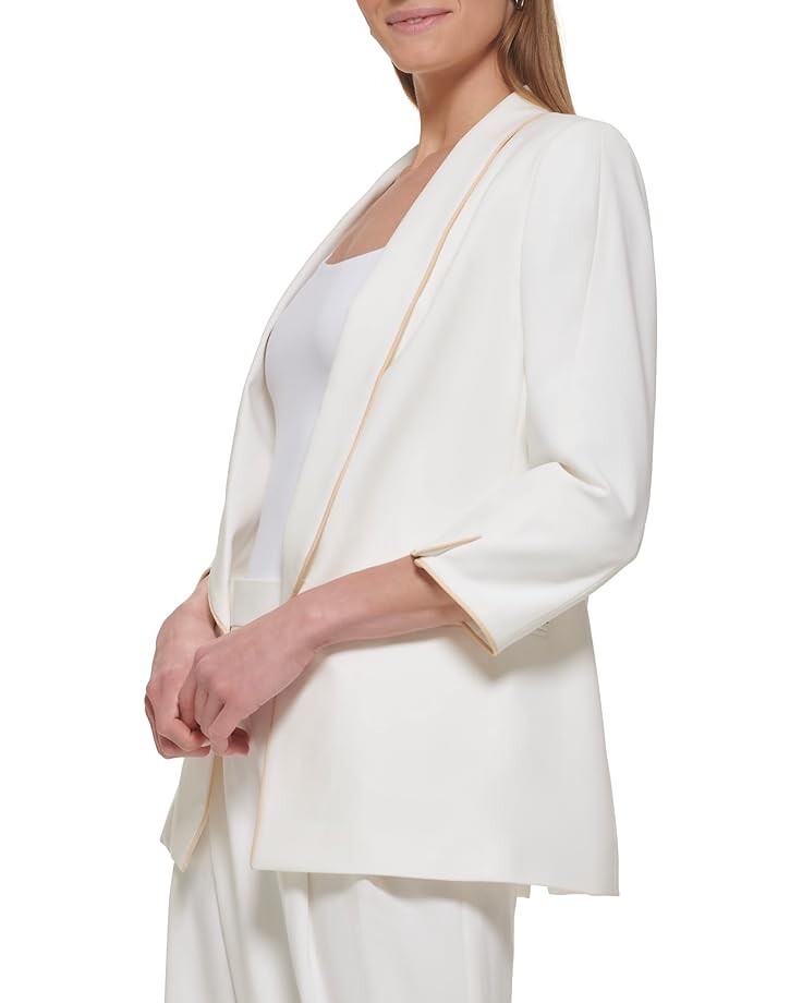 Блейзер DKNY Shawl Collar Piped Open Blazer, цвет White/Sand
Блейзер DKNY Shawl Collar Piped Open Blazer, цвет White/Sand
