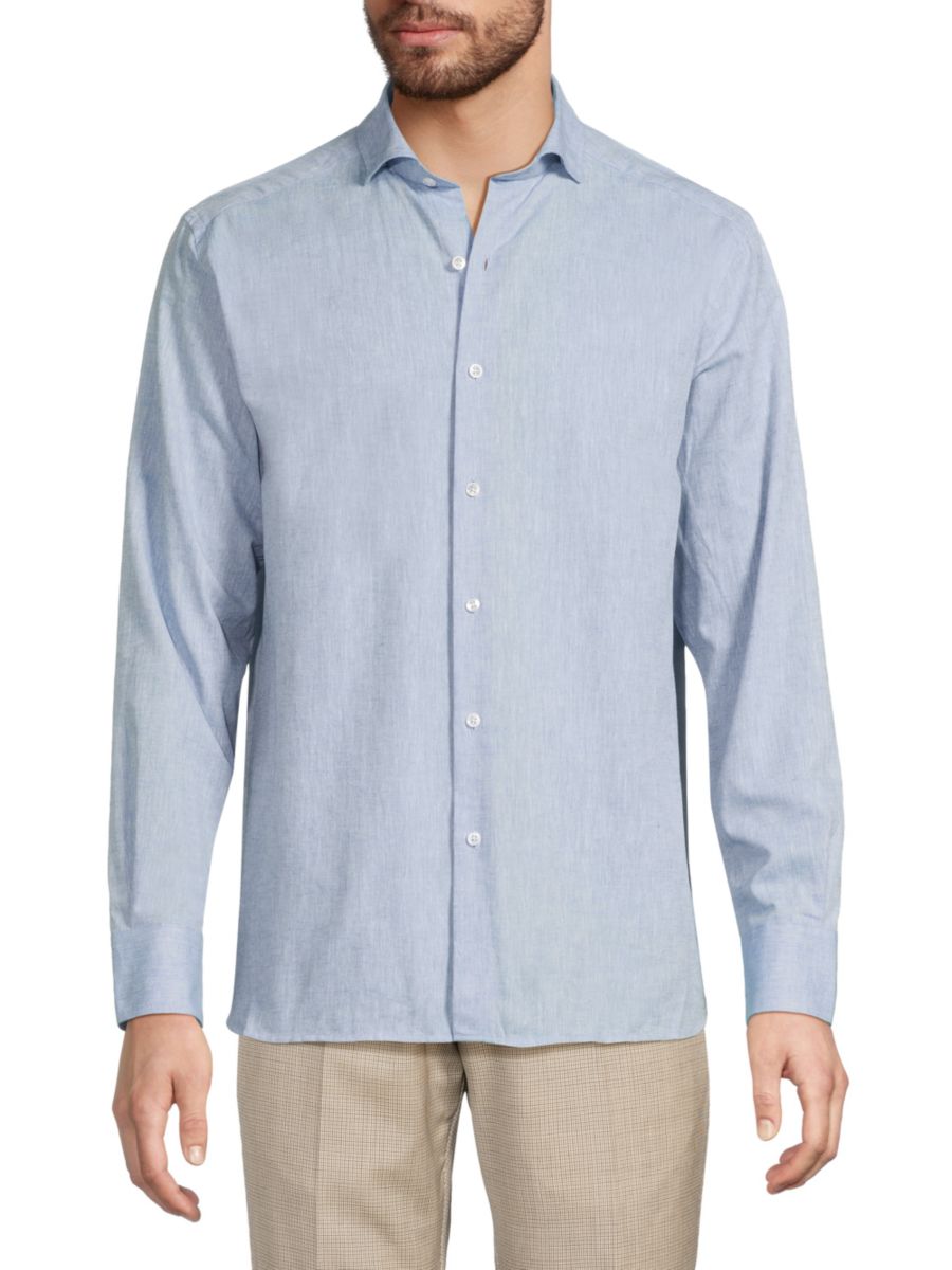 Рубашка современного кроя Zeya из льняной смеси Luchiano Visconti, цвет Sky Blue
Рубашка современного кроя Zeya из льняной смеси Luchiano Visconti, цвет Sky Blue