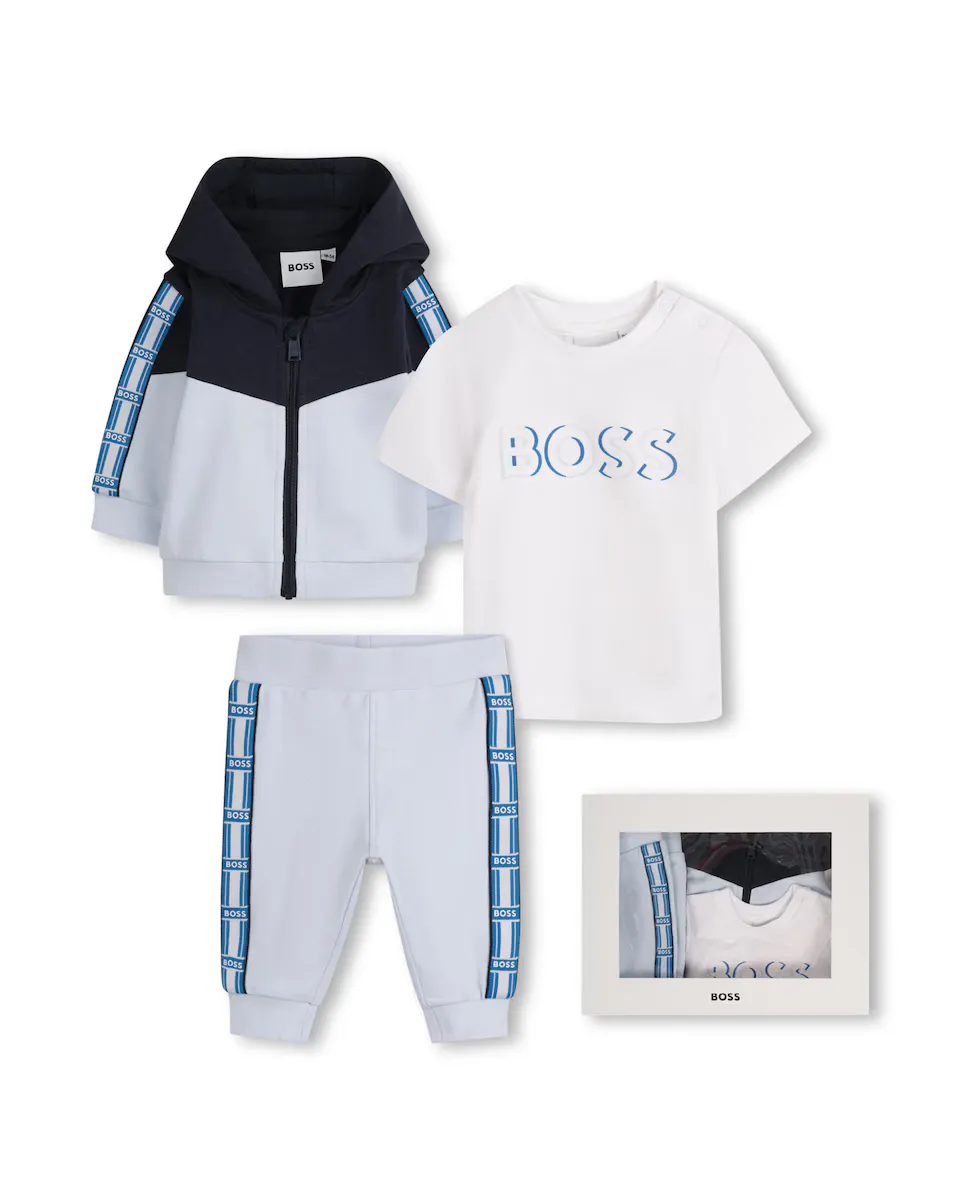 Комплект из 3 предметов для мальчика синего цвета с длинными рукавами BOSS Kidswear, голубой
Комплект из 3 предметов для мальчика синего цвета с длинными рукавами BOSS Kidswear, голубой