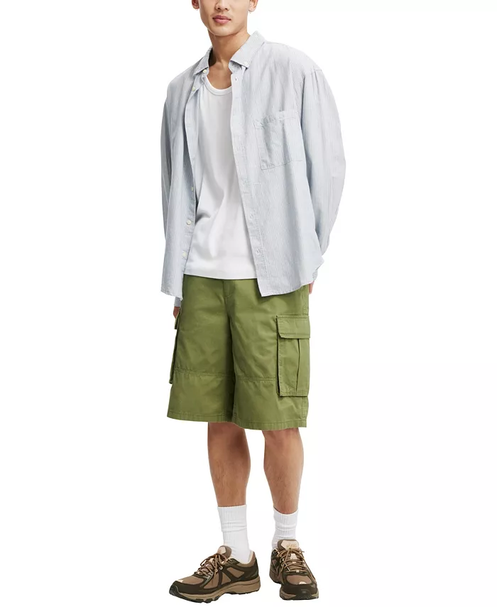 Мужские мешковатые шорты карго COTTON ON, зеленый
Мужские мешковатые шорты карго COTTON ON, зеленый