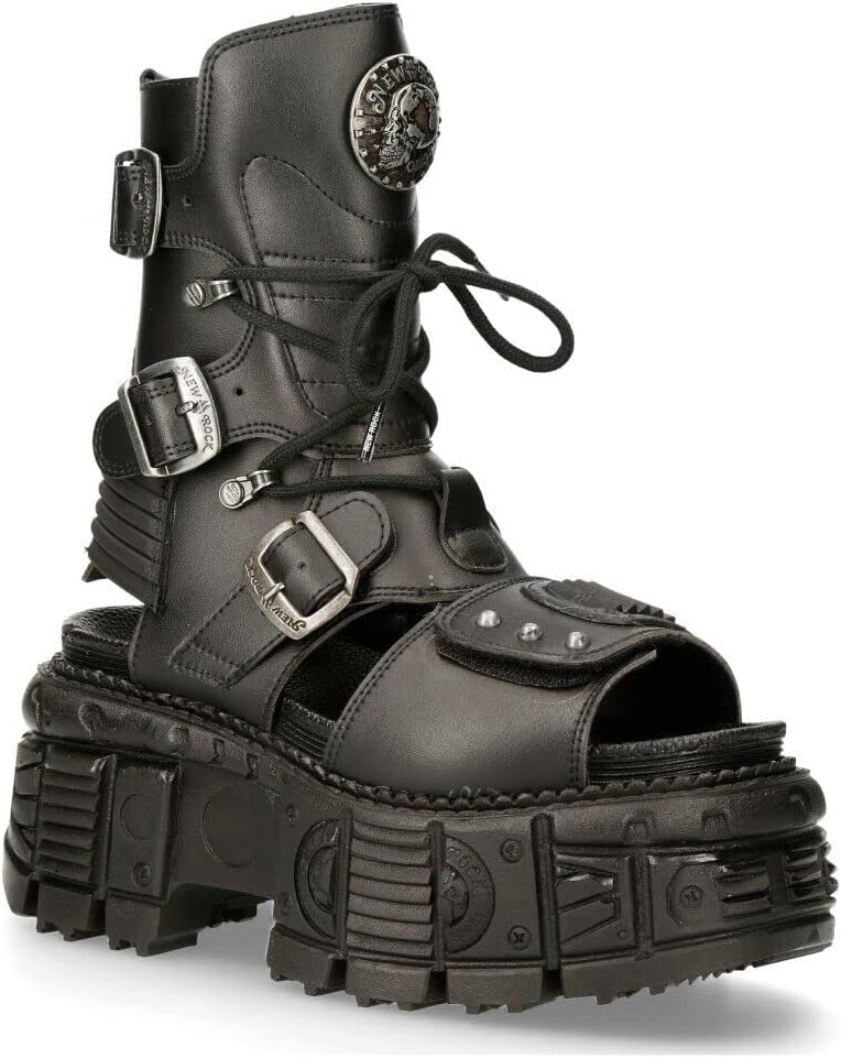Мужские Ботинки New Rock BIOS107-V1 TANK Черные ИЗ ВЕГАНСКОЙ КОЖИ Гладиаторские Готические Панк Платформенные Сандалии
Мужские Ботинки New Rock BIOS107-V1 TANK Черные ИЗ ВЕГАНСКОЙ КОЖИ Гладиаторские Готические Панк Платформенные Сандалии