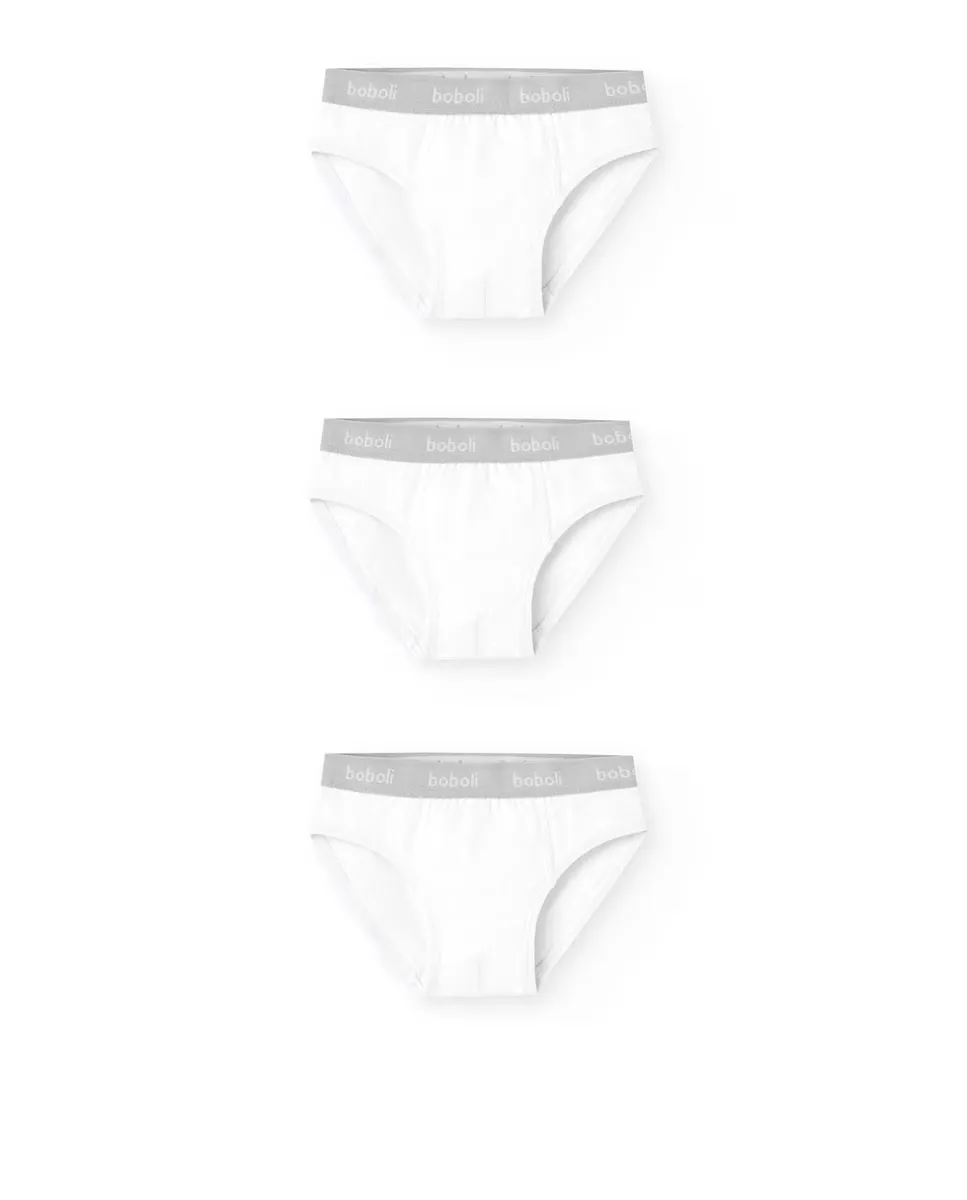 Упаковка из 3 простых слипов для мальчиков с логотипом на талии Boboli, белый
Упаковка из 3 простых слипов для мальчиков с логотипом на талии Boboli, белый