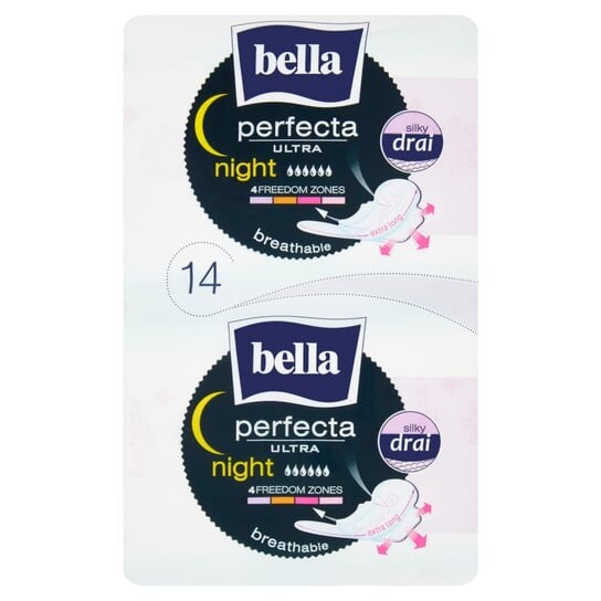 Прокладки гигиенические, 14 шт. Bella Perfecta Ultra Night
Прокладки гигиенические, 14 шт. Bella Perfecta Ultra Night