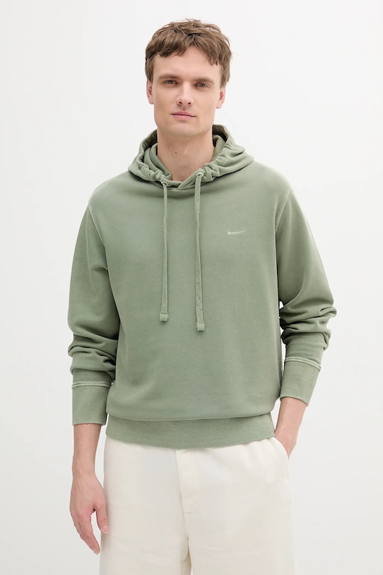 Хлопковая толстовка Gant, зеленый
Хлопковая толстовка Gant, зеленый