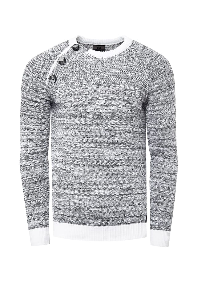 Свитер с модными пуговицами Rusty Neal, белый
Свитер с модными пуговицами Rusty Neal, белый