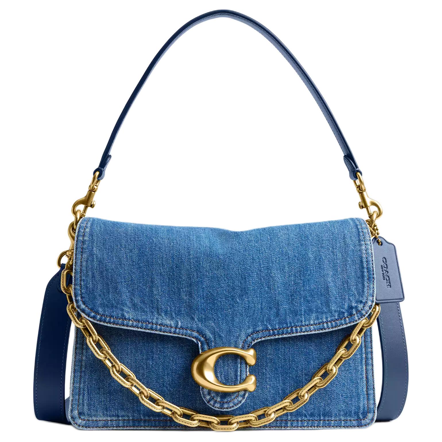 COACH Джинсовая сумка через плечо большая женская латунь и темно-синий
COACH Джинсовая сумка через плечо большая женская латунь и темно-синий