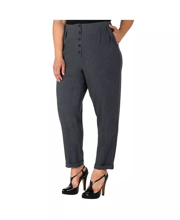 Женские укороченные брюки-каррот с голливудской талией Standards & Practices, серый
Женские укороченные брюки-каррот с голливудской талией Standards & Practices, серый