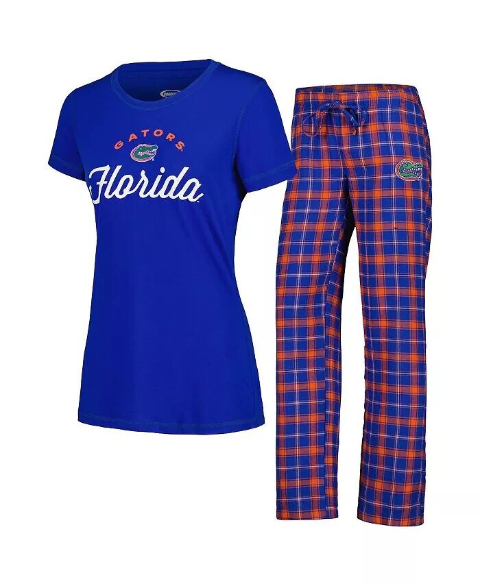 Женский комплект для сна из оранжевой футболки Florida Gators Arctic и фланелевых брюк Royal Concepts Sport, синий
Женский комплект для сна из оранжевой футболки Florida Gators Arctic и фланелевых брюк Royal Concepts Sport, синий