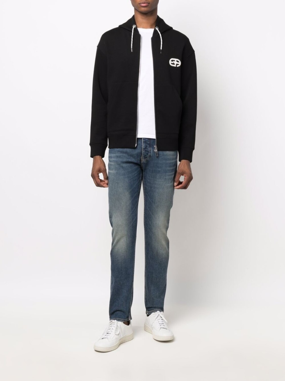 Узкие джинсы с заниженной талией Emporio Armani, синий
Узкие джинсы с заниженной талией Emporio Armani, синий