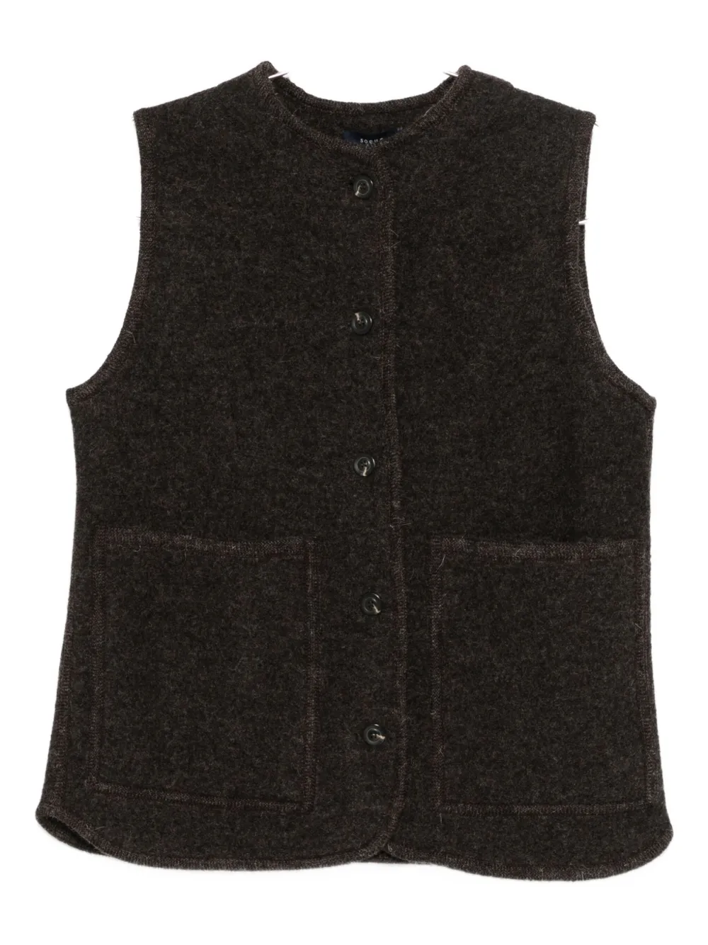 Жилет на пуговицах Soeur, коричневый
Жилет на пуговицах Soeur, коричневый