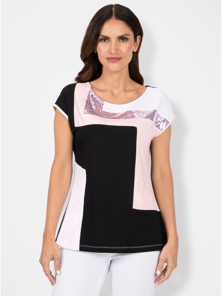 Рубашка с круглым вырезом в черно-белый узор WITT WEIDEN
Рубашка с круглым вырезом в черно-белый узор WITT WEIDEN