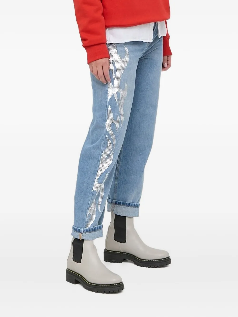 Джинсы из хлопка, украшенные стразами Beatrice B, синий
Джинсы из хлопка, украшенные стразами Beatrice B, синий