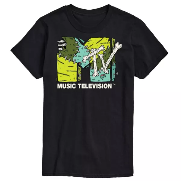 Мужская футболка с принтом MTV Halloween Licensed Character, черный 
Мужская футболка с принтом MTV Halloween Licensed Character, черный