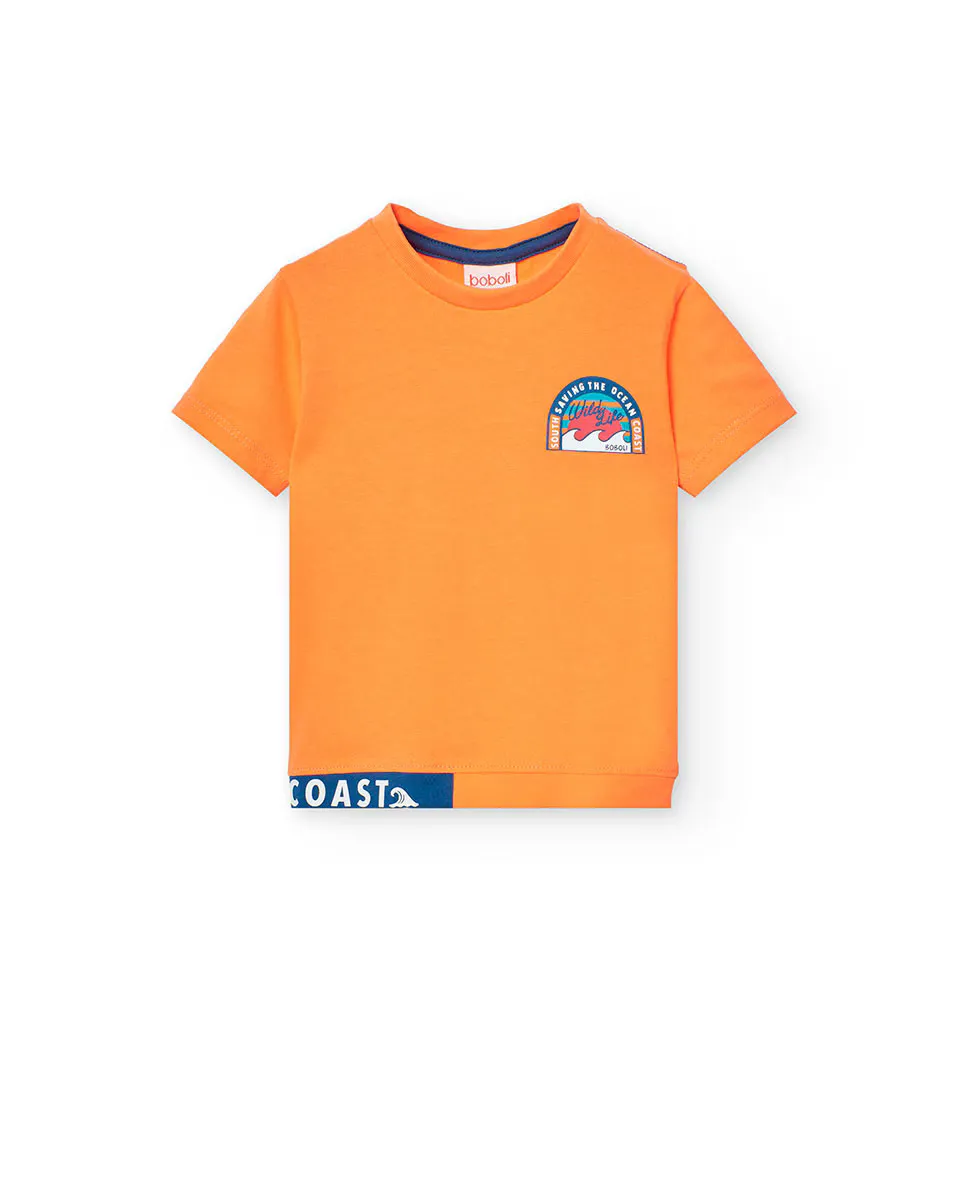 Baby boy футболка с коротким рукавом и принтом на спине Boboli, оранжевый
Baby boy футболка с коротким рукавом и принтом на спине Boboli, оранжевый