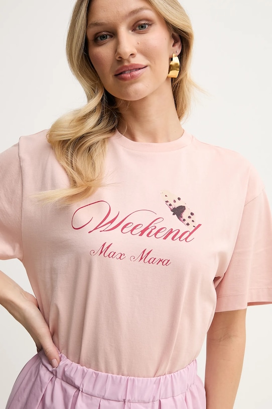 Хлопковая футболка Weekend Max Mara, оранжевый
Хлопковая футболка Weekend Max Mara, оранжевый