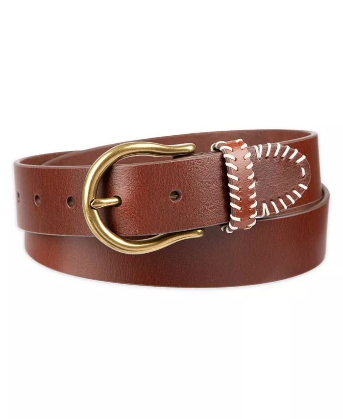 Женский ковбойский ремень из натуральной кожи с контрастной строчкой Levi's, коричневый
Женский ковбойский ремень из натуральной кожи с контрастной строчкой Levi's, коричневый