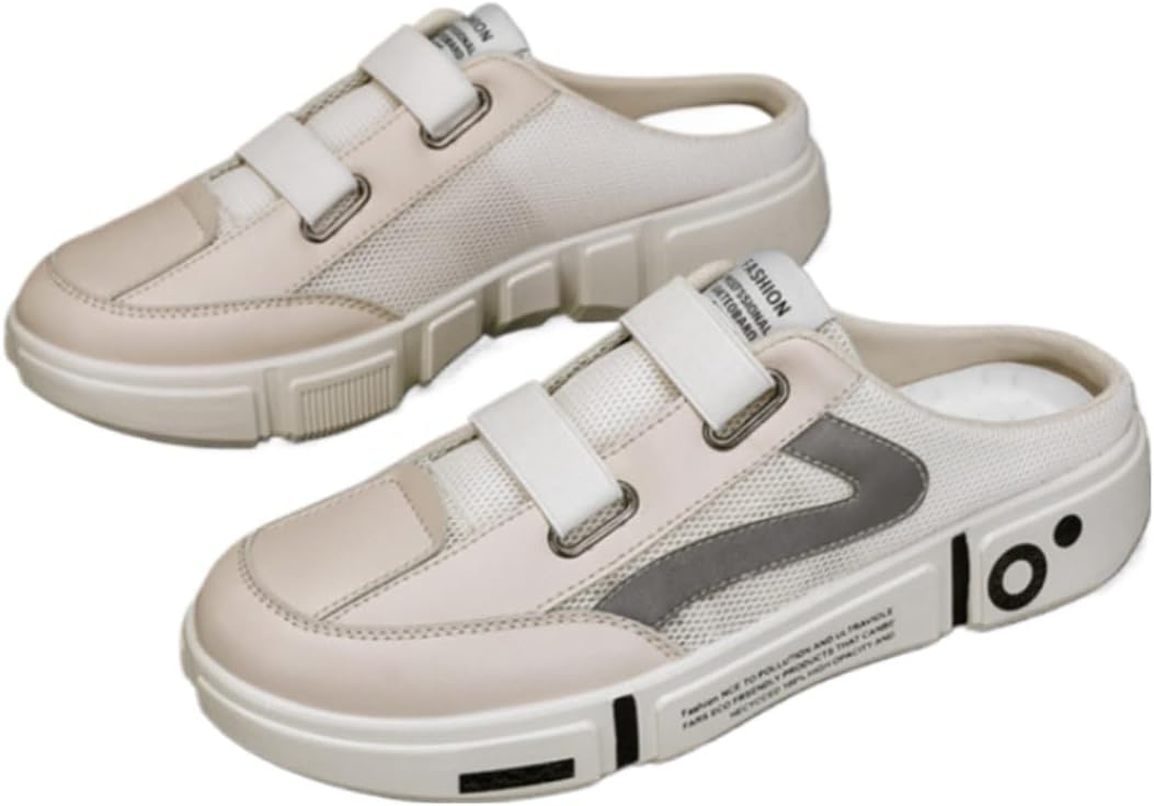 Мужские теннисные туфли без задника, широкие туфли-мюли, домашние тапочки на платформе с нескользящей подошвой, дышащие сетчатые легкие повседневные слайды для прогулок, толстые шнуровки, удобная обувь для улицы, спортзала и спорта Geerta, бежев...
Мужские теннисные туфли без задника, широкие туфли-мюли, домашние тапочки на платформе с нескользящей подошвой, дышащие сетчатые легкие повседневные слайды для прогулок, толстые шнуровки, удобная обувь для улицы, спортзала и спорта Geerta, бежев...