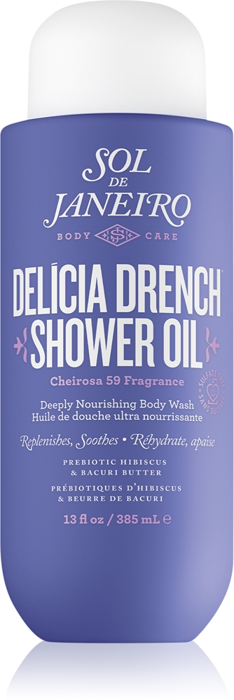 Delicia Drench смягчающее масло для душа Sol De Janeiro, 385 мл
Delicia Drench смягчающее масло для душа Sol De Janeiro, 385 мл