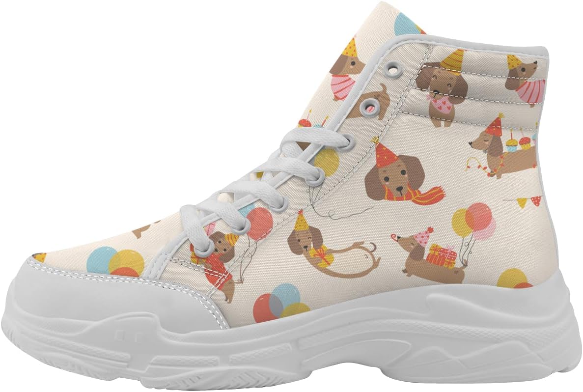 Высокие кеды с таксой для женщин и мужчин, кроссовки на шнуровке на платформе из ткани, подарки с таксой для нее и для него Generic, белый
Высокие кеды с таксой для женщин и мужчин, кроссовки на шнуровке на платформе из ткани, подарки с таксой для нее и для него Generic, белый