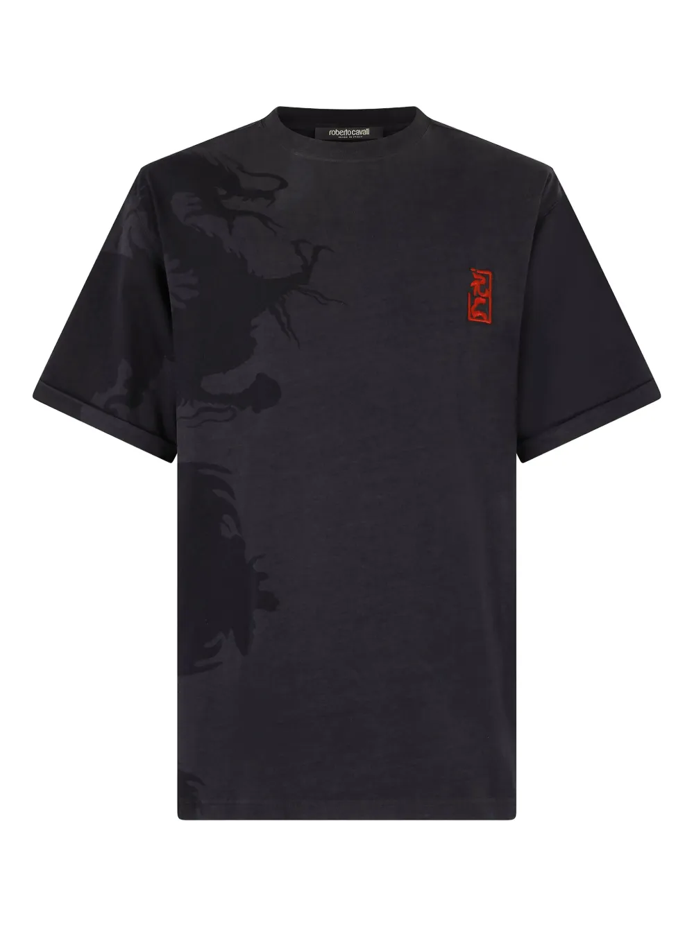 Футболка с принтом Roberto Cavalli, черный 
Футболка с принтом Roberto Cavalli, черный