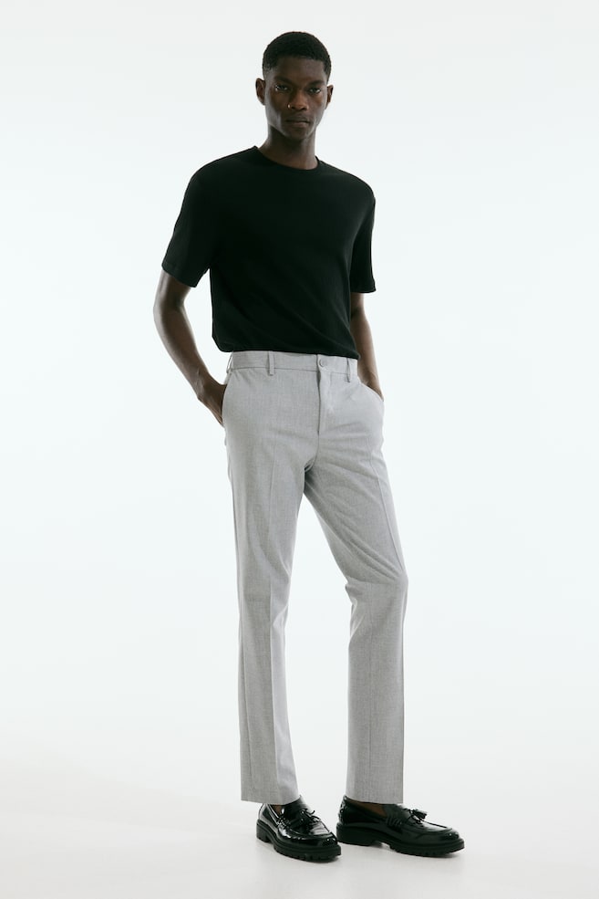 Элегантные облегающие брюки H&M, серый
Элегантные облегающие брюки H&M, серый