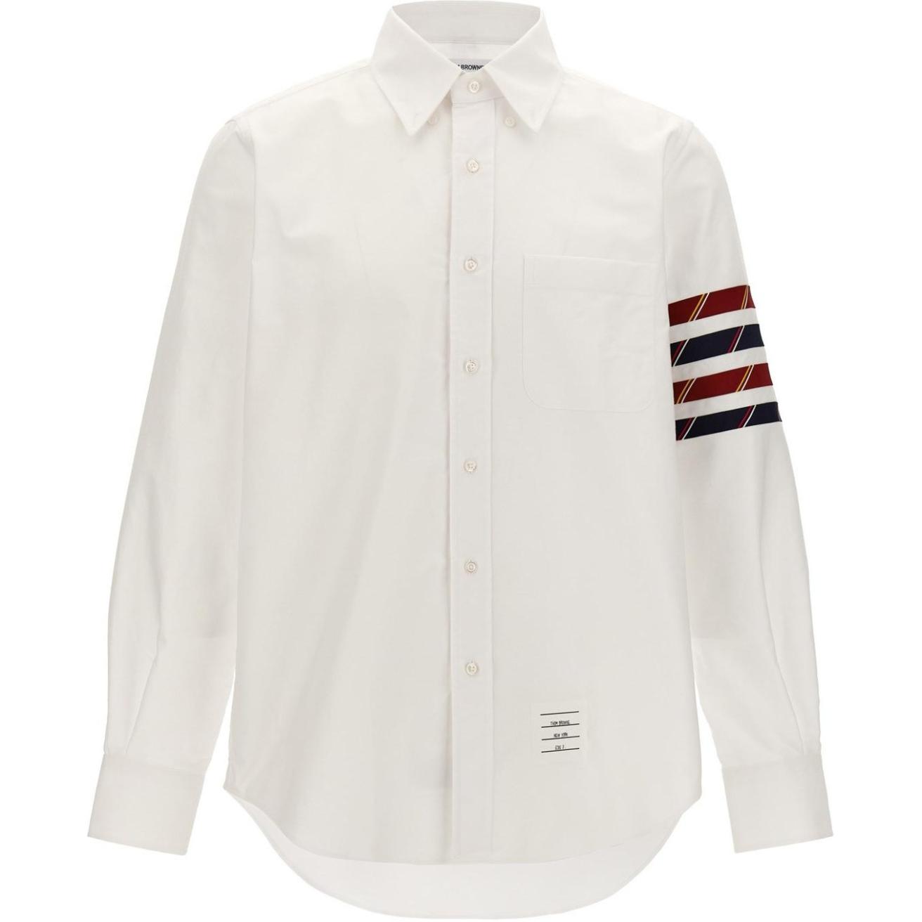 Полосатая Детализированная Длинная Рубашка THOM BROWNE, Белая
Полосатая Детализированная Длинная Рубашка THOM BROWNE, Белая