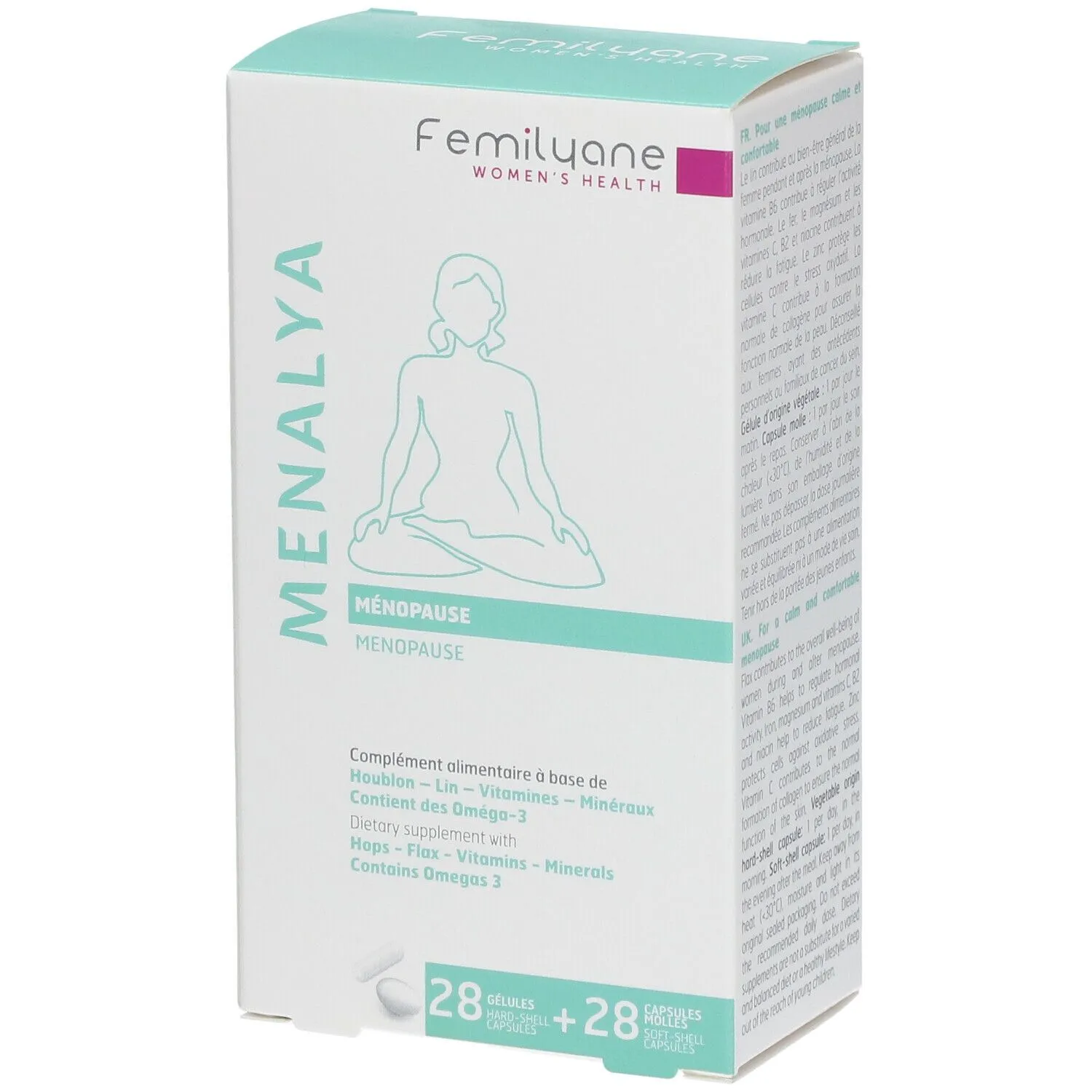 Menalya 28 твердых капсул + 28 мягких капсул Laboratoires Bailleul-Biorga
Menalya 28 твердых капсул + 28 мягких капсул Laboratoires Bailleul-Biorga