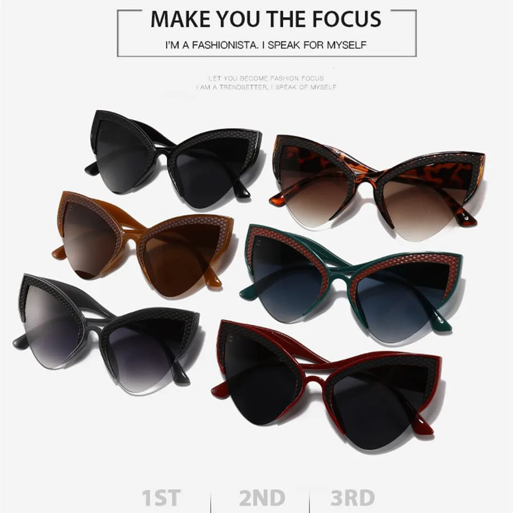 Женские солнцезащитные очки «Кошачий глаз» в форме треугольника, персонализированные, модные, для уличной фотографии, с защитой от УФ-излучения UV400 MTZJH, Tea
Женские солнцезащитные очки «Кошачий глаз» в форме треугольника, персонализированные, модные, для уличной фотографии, с защитой от УФ-излучения UV400 MTZJH, Tea