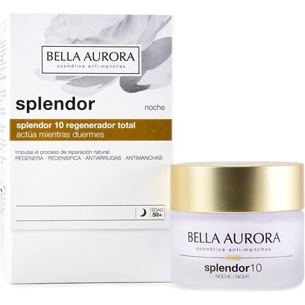 Splendor 10 Антивозрастной ночной крем 50 мл, Bella Aurora
Splendor 10 Антивозрастной ночной крем 50 мл, Bella Aurora