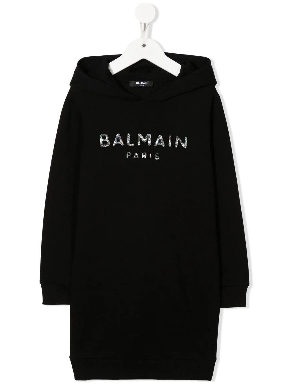 Платье-худи с логотипом Balmain Kids, черный
Платье-худи с логотипом Balmain Kids, черный