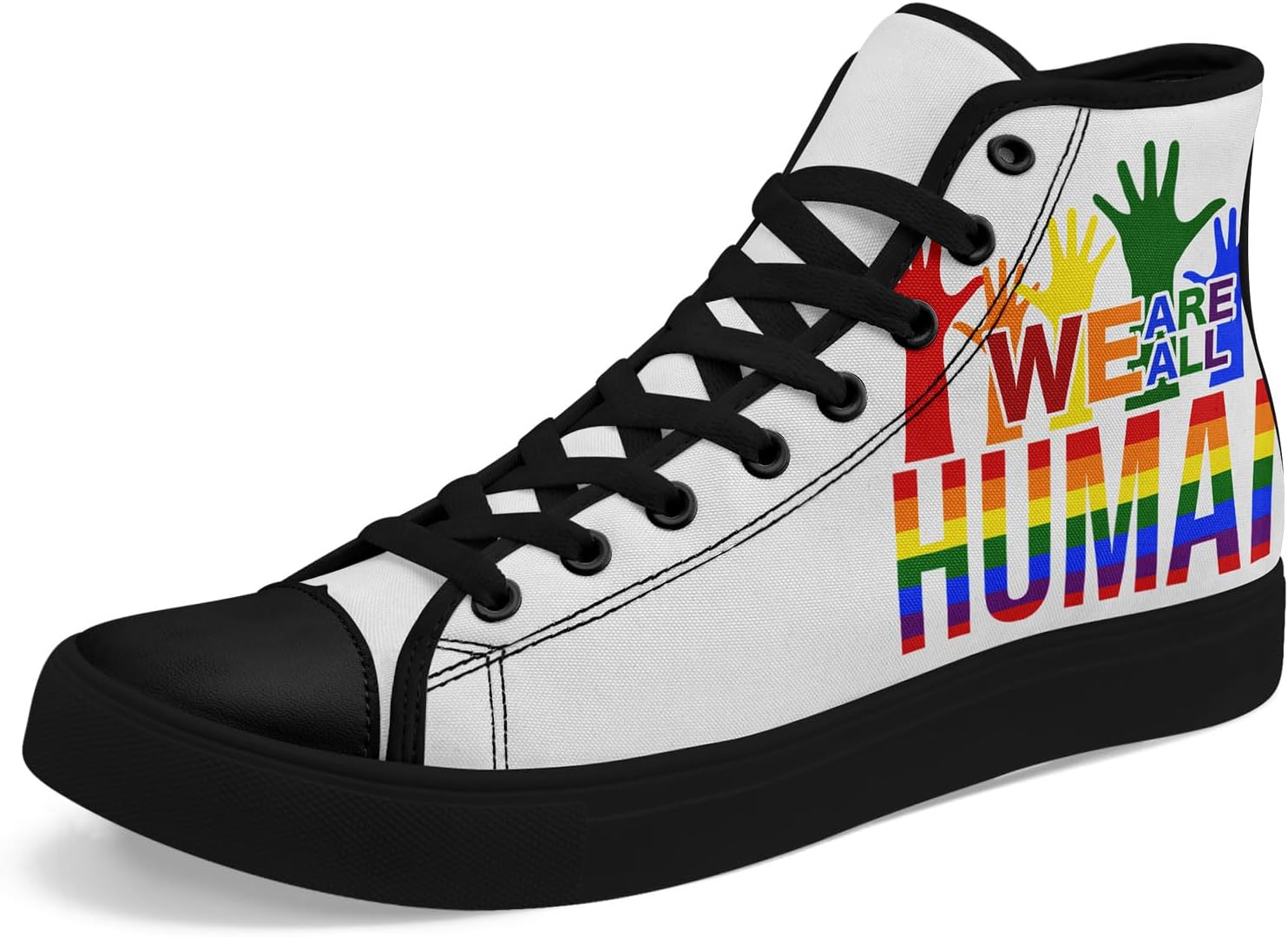 Высокие кеды Rainbow на шнуровке - стильная обувь для мужчин и женщин, легкая повседневная обувь, подарок во имя равенства Awsole, белый/черный/красный/желтый
Высокие кеды Rainbow на шнуровке - стильная обувь для мужчин и женщин, легкая повседневная обувь, подарок во имя равенства Awsole, белый/черный/красный/желтый