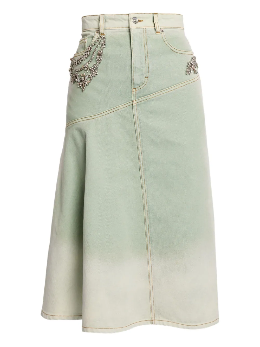 Драпированная юбка миди ERDEM, зеленый
Драпированная юбка миди ERDEM, зеленый