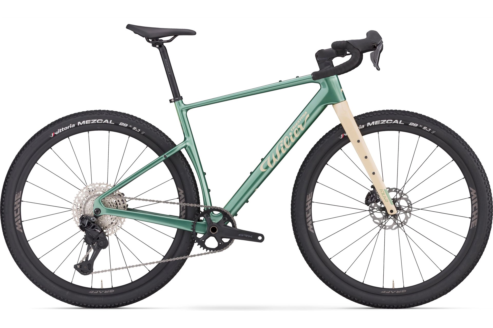 Гравийный велосипед Wilier Adlar - grx 1x11 - contact - 28 дюймов - diamant - 2026, grün | bottle green gloss
Гравийный велосипед Wilier Adlar - grx 1x11 - contact - 28 дюймов - diamant - 2026, grün | bottle green gloss