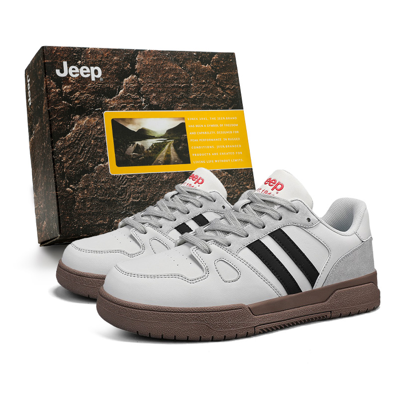 Кроссовки для скейтбординга мужские низкие с амортизацией, износостойкие и дышащие Jeep, серый
Кроссовки для скейтбординга мужские низкие с амортизацией, износостойкие и дышащие Jeep, серый