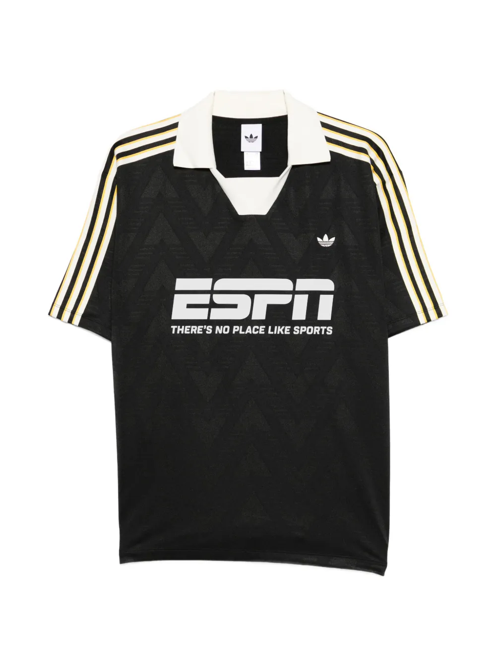 Полосатая футболка с воротником Adidas, черный
Полосатая футболка с воротником Adidas, черный