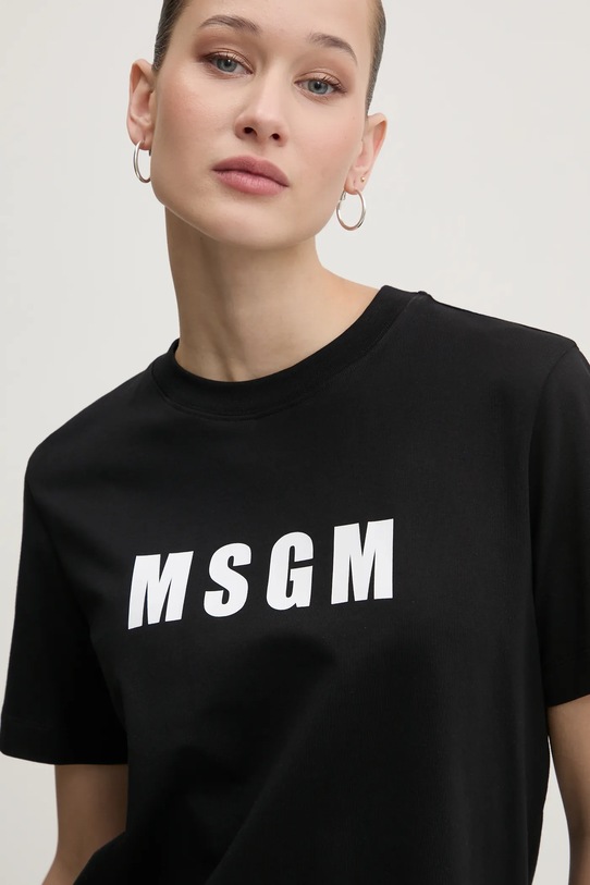 Хлопковая футболка Msgm, черный
Хлопковая футболка Msgm, черный