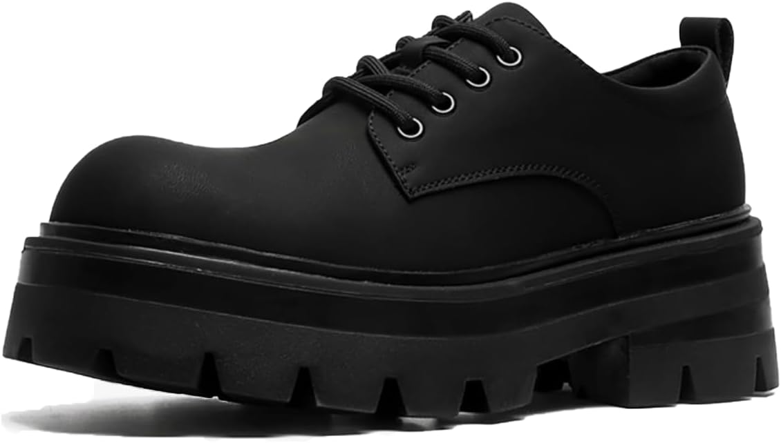 Мужские кожаные оксфорды на массивном каблуке с платформой, классический круглый носок, удобные дерби для увеличения роста Generic, черный
Мужские кожаные оксфорды на массивном каблуке с платформой, классический круглый носок, удобные дерби для увеличения роста Generic, черный