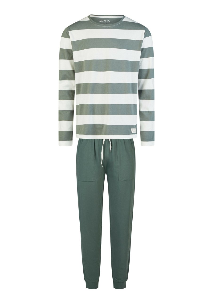 Пижамный комплект Phil & Co. Berlin SET , Green White Striped/Green
Пижамный комплект Phil & Co. Berlin SET , Green White Striped/Green