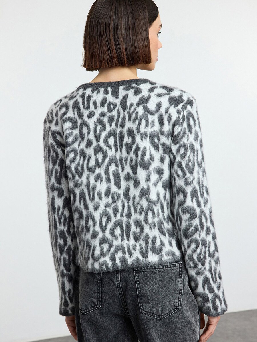 Вязаный кардиган Trendyol, Anthracite/Light grey
Вязаный кардиган Trendyol, Anthracite/Light grey